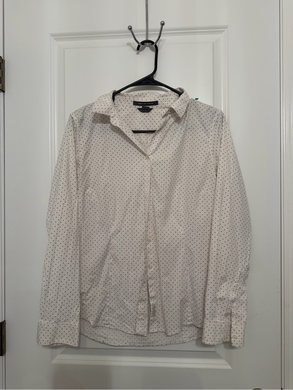 White Polka Dot Button Down